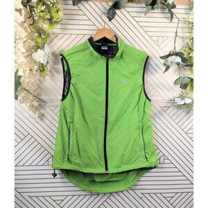 Mens Canari Cycling Windbreaker Vest Bright NEON GREEN Light Size XL